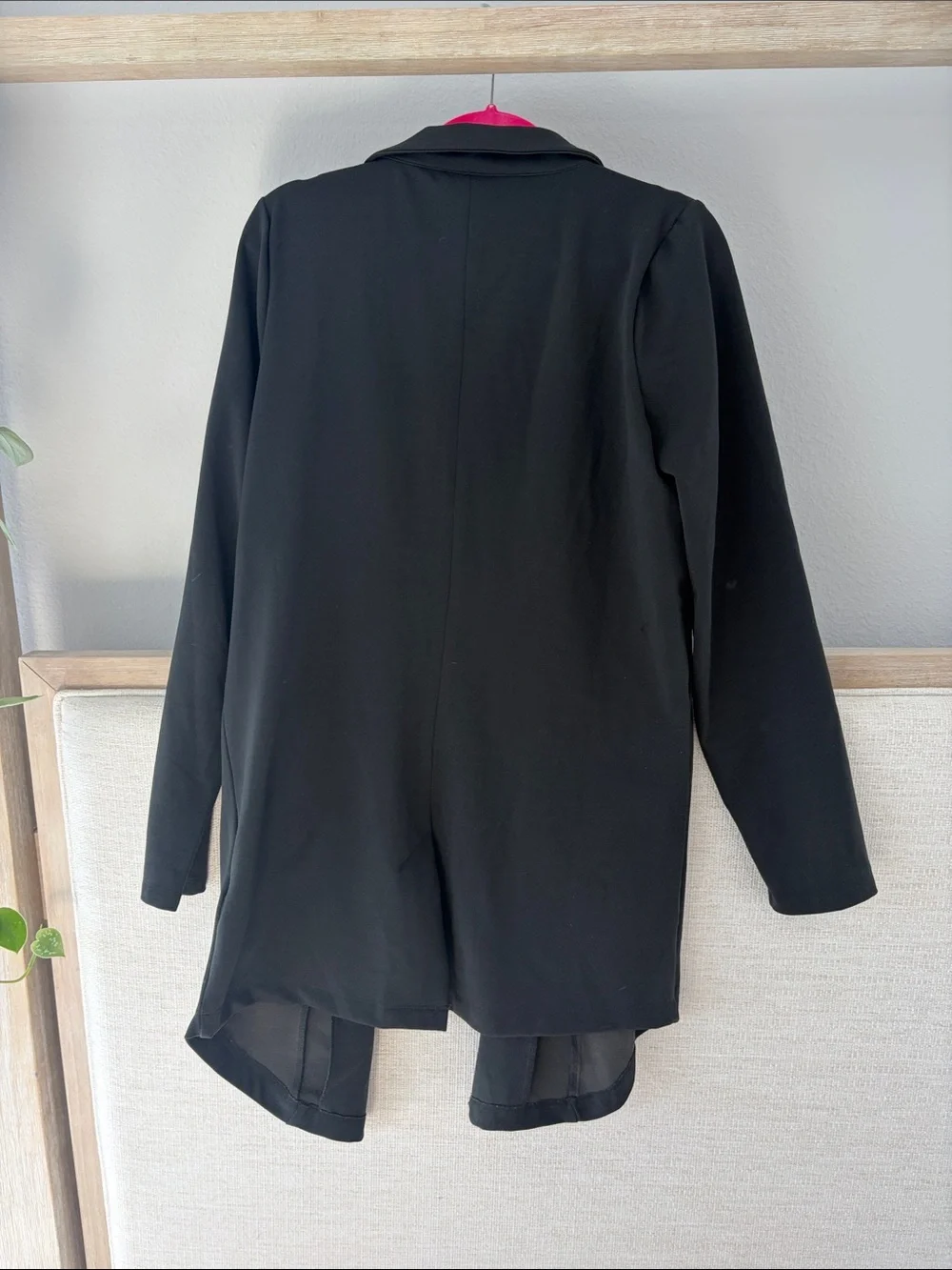 LuLaRoe Black Open-Front Blazer with Patch Pockets
